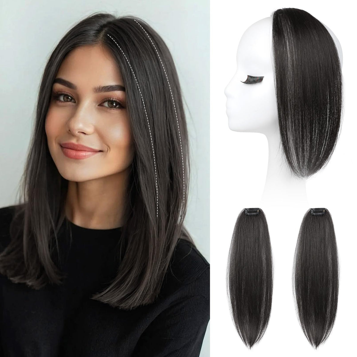 REECHO clip-in hair volumizer crowns with instant volume for fine hair.