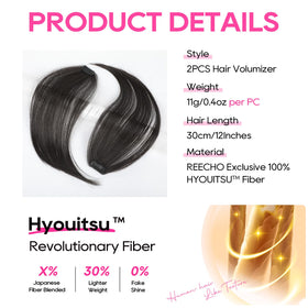 REECHO clip-in volumizer adds back fullness for a natural lift.