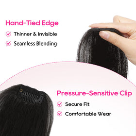 REECHO volumizer bangs boost creates a fuller fringe with ease.