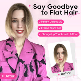 REECHO volumizer enhances bangs with subtle lift and texture.