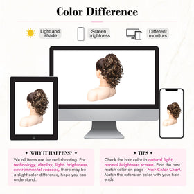 Color-matching tips shown in natural light for best results.