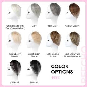 REECHO easy-bangs option clip-in keeps hair secure while styling.
