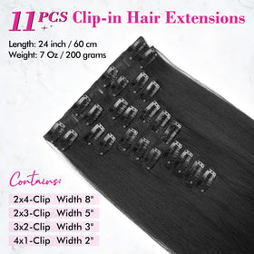REECHO 8 inch clip-in wefts add quick fullness for updos