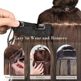 Close-up of heat friendly synthetic fibers with soft texture.