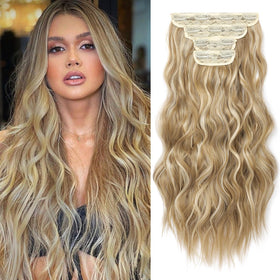 REECHO HE001 clip-in extensions add instant full length for a natural look.