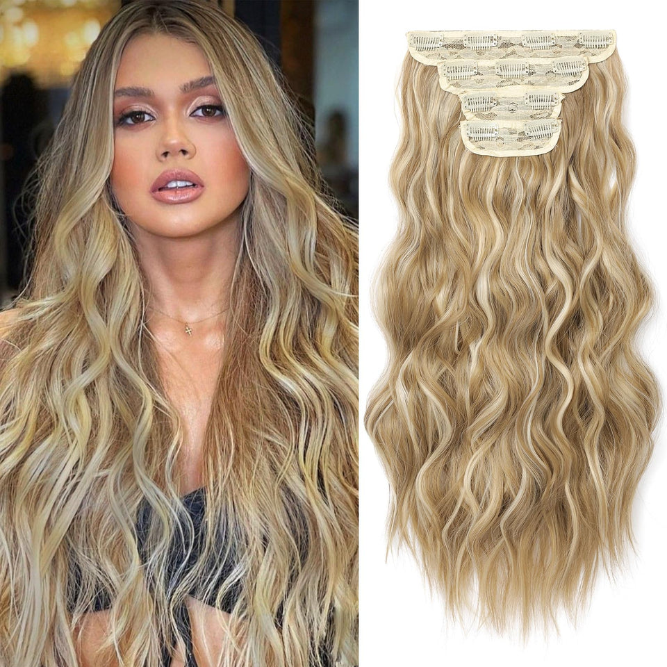 REECHO HE001 clip-in extensions add instant full length for a natural look.