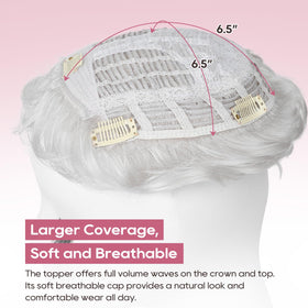 REECHO Hair Topper five clips provide secure daily wear
