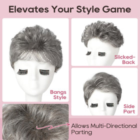 REECHO Hair Topper in motion showing natural movement