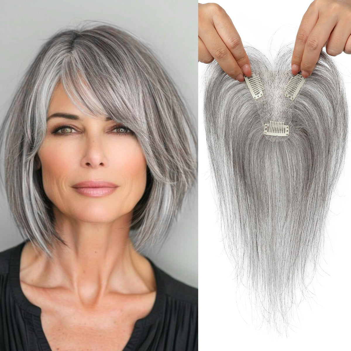 REECHO Hair Toppers base-3D seamless for invisible coverage