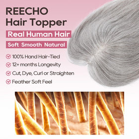 REECHO Hair Toppers clip-in system for secure, easy wear