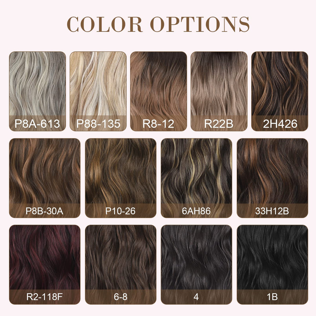 REECHO HE001 4-inch width wefts with 3 clips for flexible layering