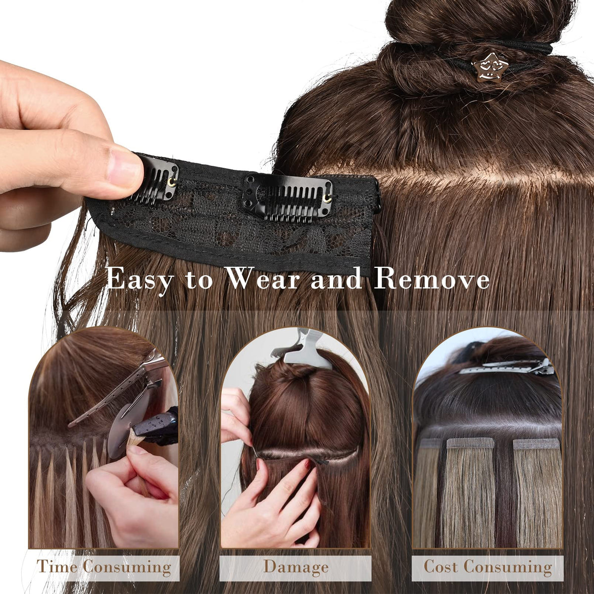 REECHO HE001 beginner-friendly extensions for quick, versatile daily styling