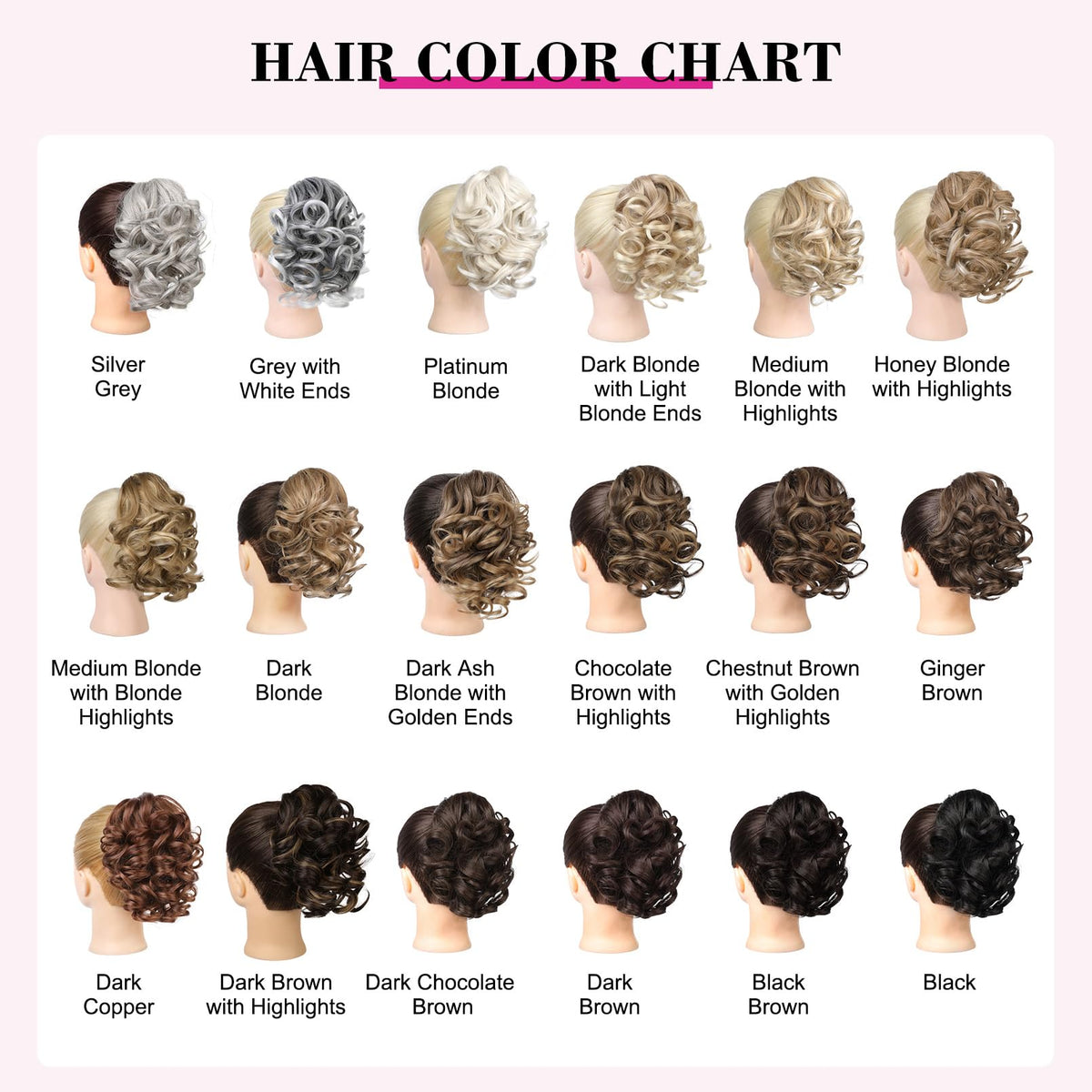 REECHO light brown with blonde highlights complements warm-toned hair.