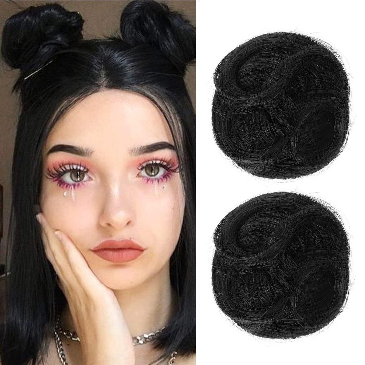 REECHO mini claw bun in pink for quick secure updos