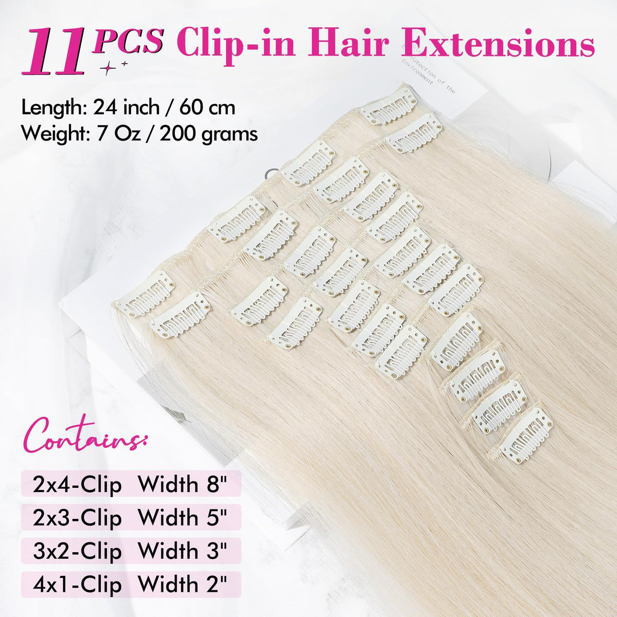 REECHO platinum blonde synthetic hair close-up showing natural shine and softness.