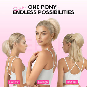 REECHO feather-light ponytail design adds lift without weight.