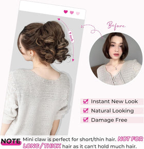 REECHO Ponytail Extension lightweight 80 grams offering comfortable all-day wear.
