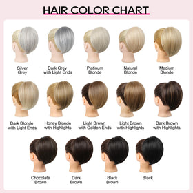 REECHO natural-from-front view shows seamless integration with hair.
