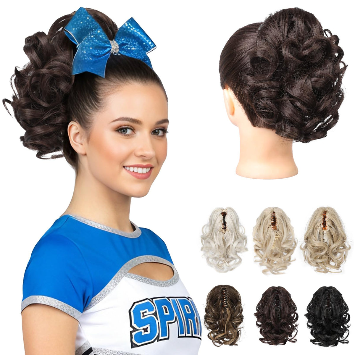 REECHO 9-inch ponytail extension with clip for instant volume