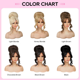 REECHO All-occasions updo black, ideal for weddings and events.