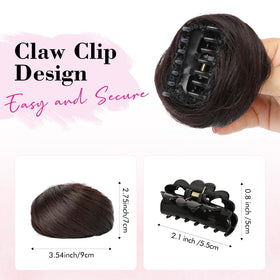 REECHO cat ears mini claw clip enhances playful bun style and holds hair