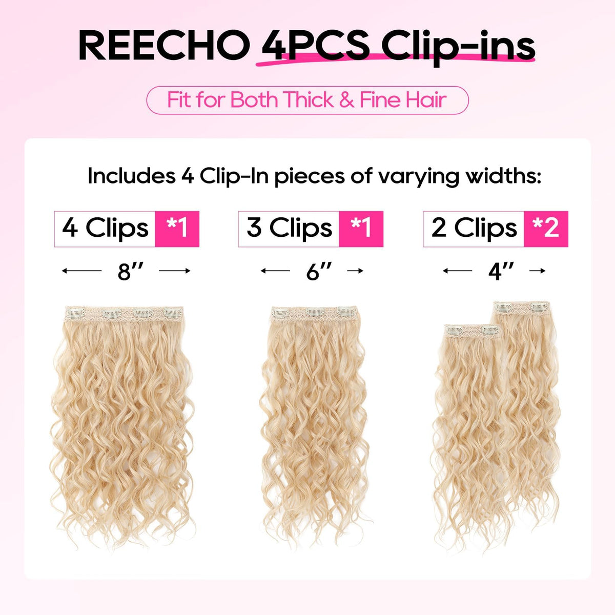 REECHO chocolate brown extensions close-up blending with natural hair