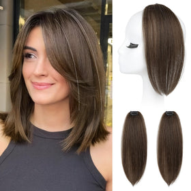REECHO Clip-in Hair Volumizer front view showing subtle volume and natural blend