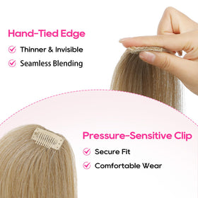 REECHO clip-in volumizer back view lightweight for all-day wear