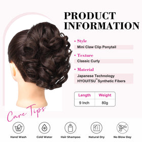 REECHO curly wavy ponytail texture for fuller look