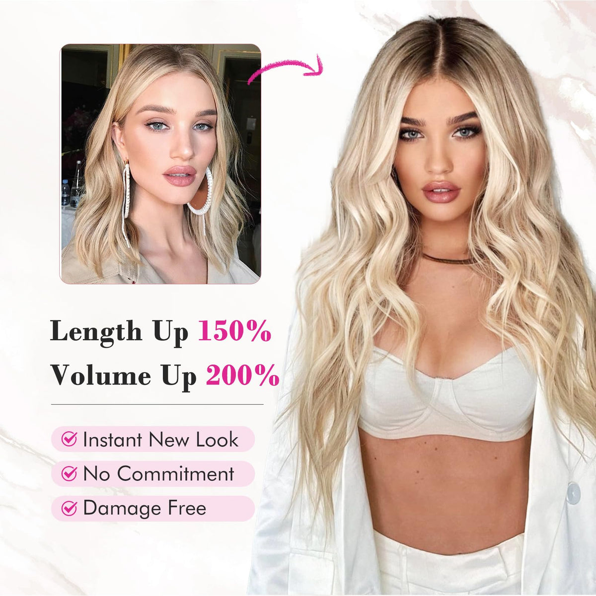 REECHO HYOUITSU fibers provide a natural-looking shine and lightweight feel