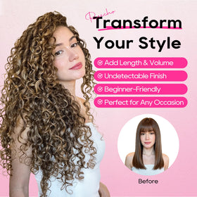 REECHO 24-inch curls offer instant volume and length with natural movement.