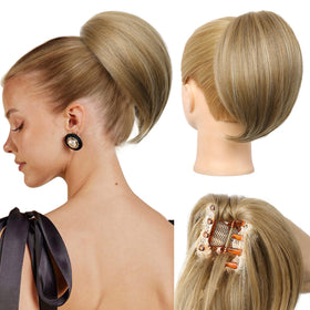 REECHO Ponytail Extension shows 8-inch honey blonde length for instant volume.
