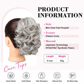 REECHO ponytail clip attachment close-up demonstrates secure-fit for lightweight wear.
