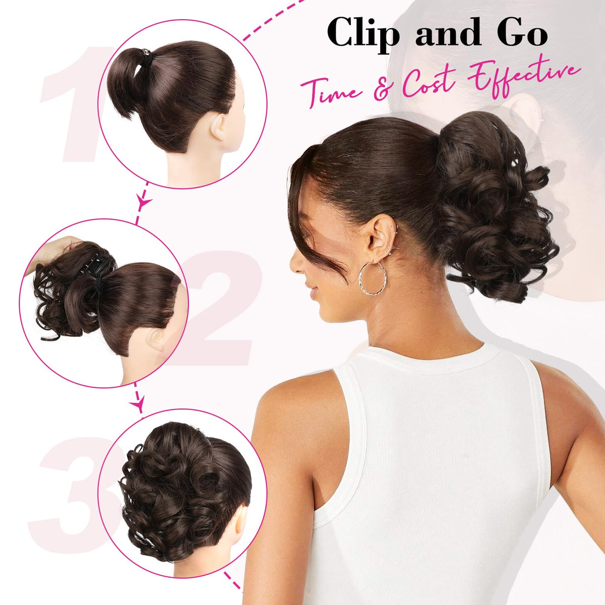 REECHO ponytail worn during gym workouts for quick style
