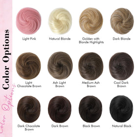 REECHO Space Bun dark blonde 2-pack complements short or long hair looks