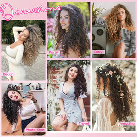 REECHO voluminous curly clip-ins styled for day-to-night looks