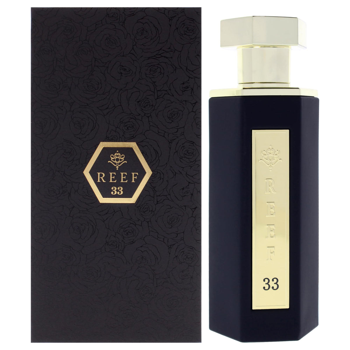 Reef No-33 EDP bottle front view, versatile unisex scent for daily wear.