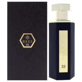 Reef No-33 EDP bottle front view, versatile unisex scent for daily wear.