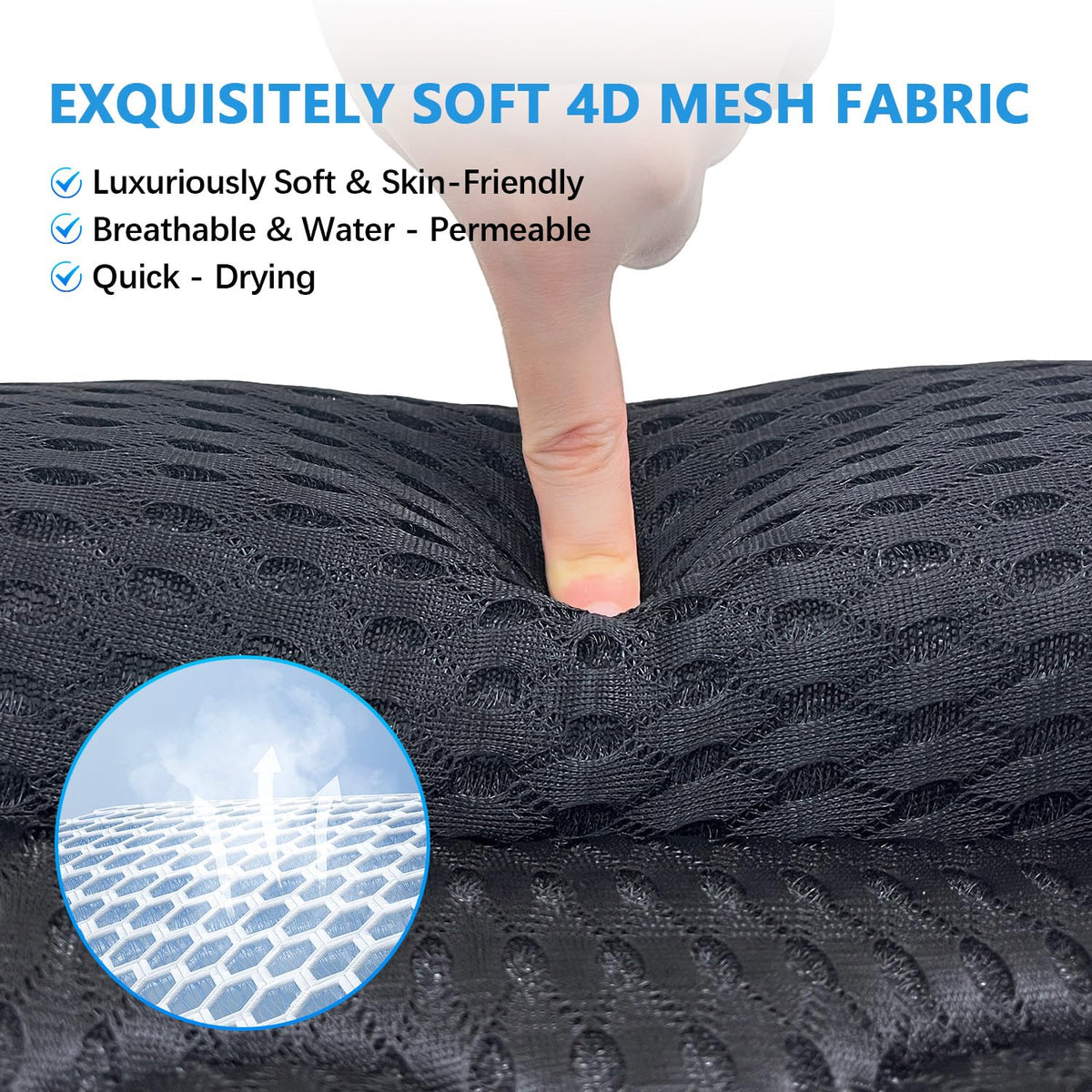 REEZEIVI bath pillow neck support helps comfortable head and neck positioning during soaks.