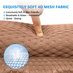 REEZEIVI bath pillow six suction cups securely hold to tub surface