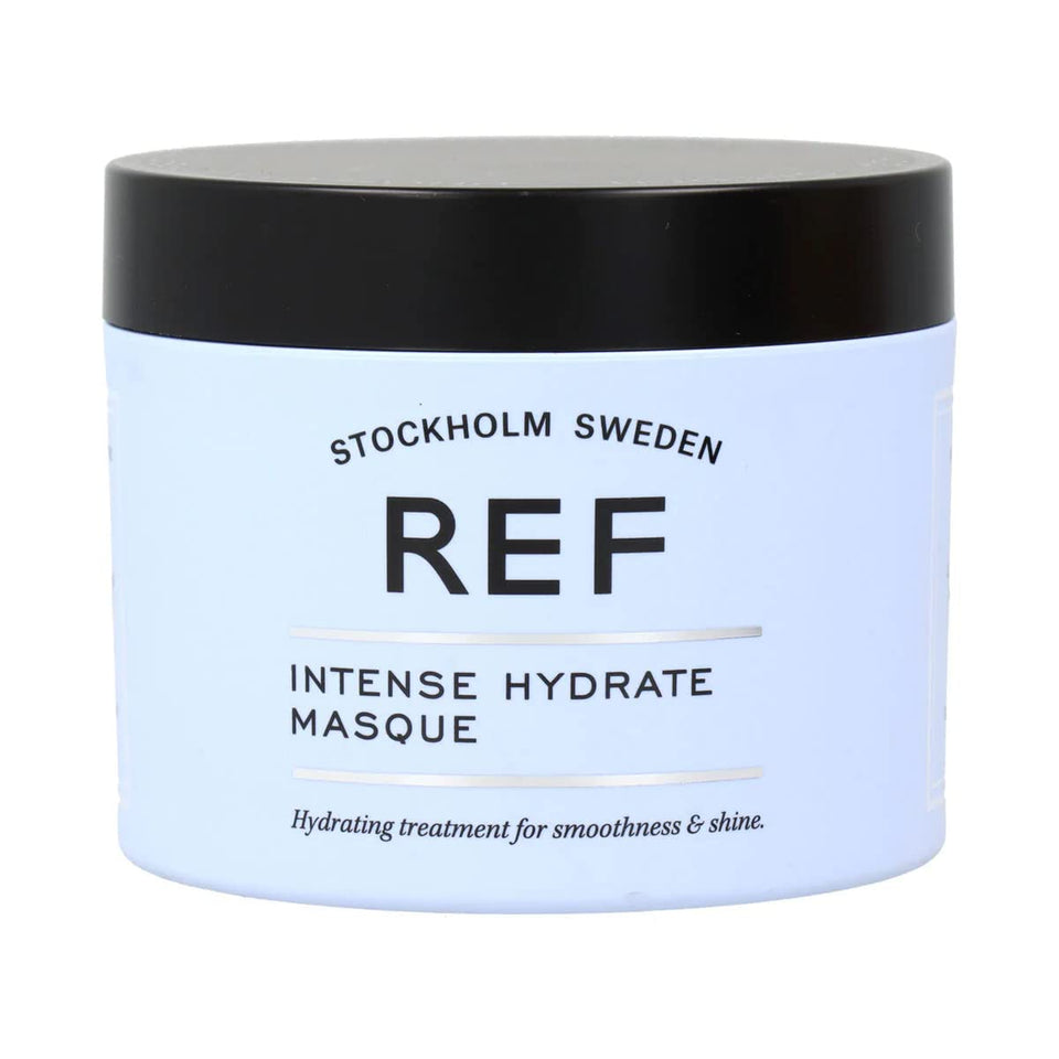 REF Intense Hydrate Masque bottle delivers rich moisture for color-treated hair