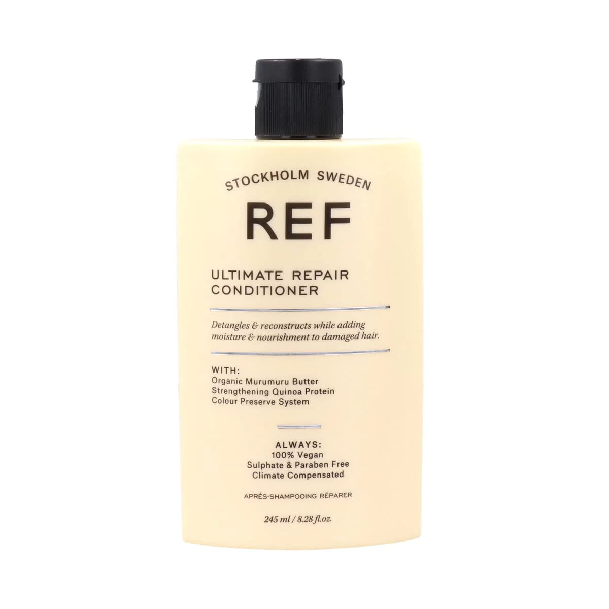 REF Ultimate Repair Conditioner bottle showing color-safe nourishment for damaged hair