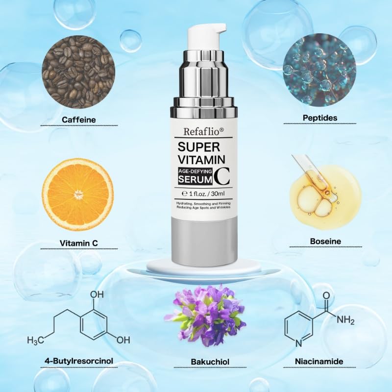 Refaflio serum texture closeup highlighting silky consistency for gentle care