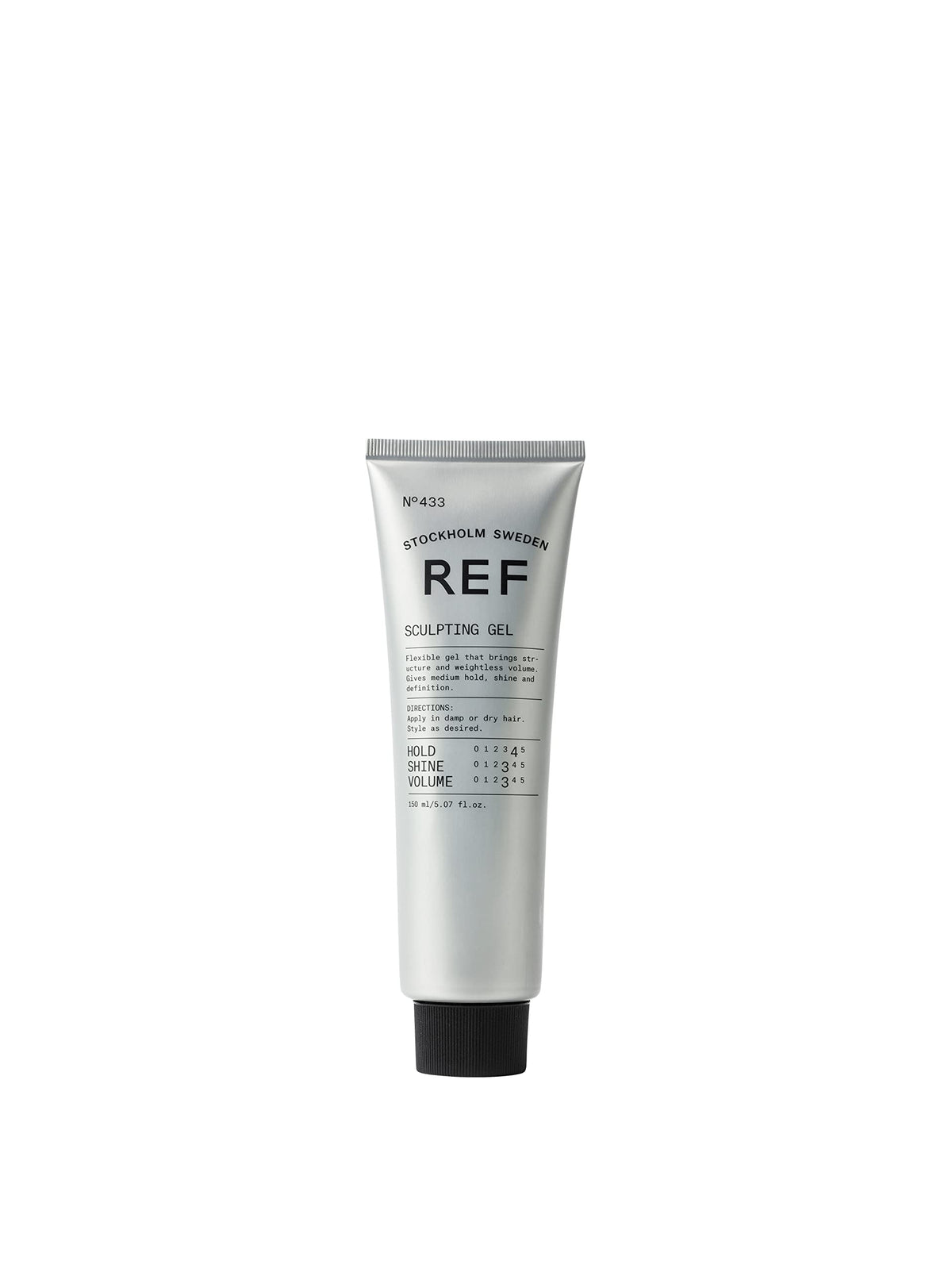 Reference of Sweden REF Sculpting Gel bottle front view shows strong hold