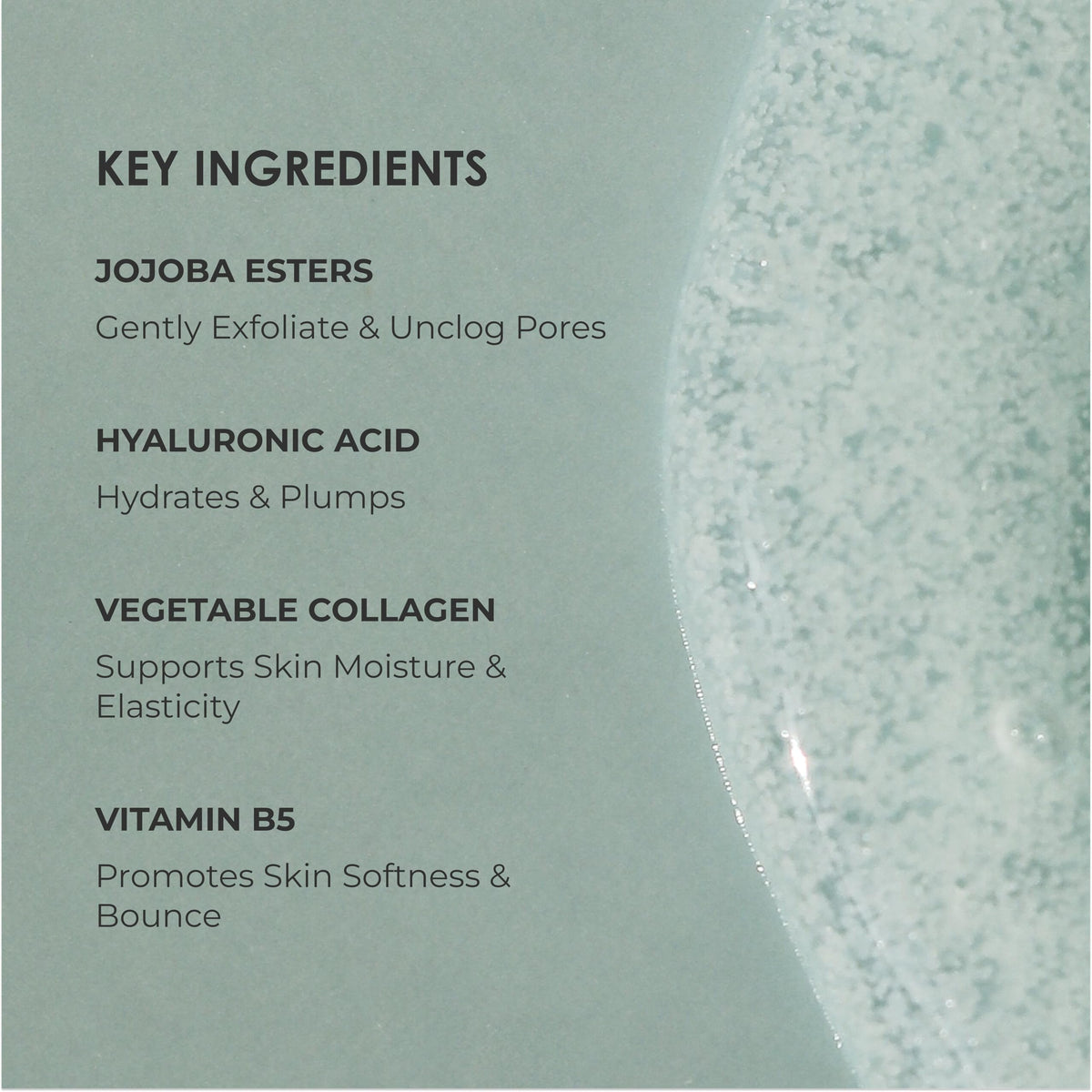 REFLEKT 1 vitamin B5 aids moisture retention and skin softness.