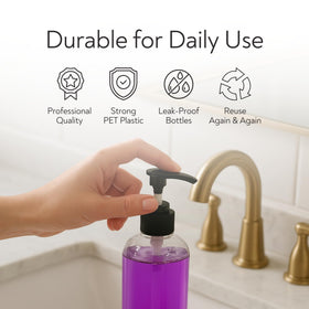 REGAR clear PET bottle shows contents at a glance.