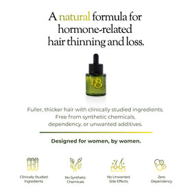 Regener8 dropper pouring oil for scalp nourishment and ease.