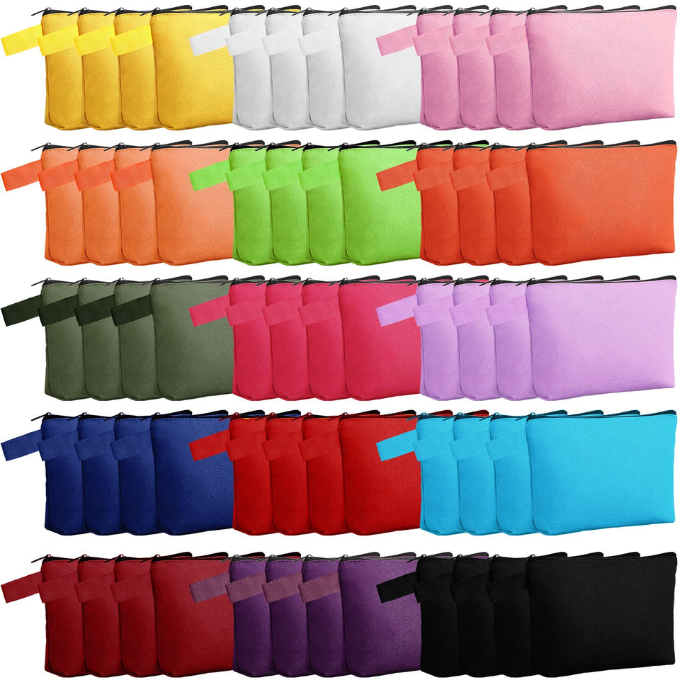 Reginary canvas makeup bag set, 60 pieces, perfect for gifts and DIY projects.