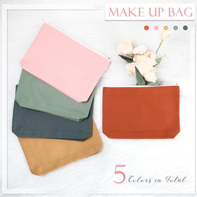 Reginary durable fabric makeup bag, sturdy for daily use and travel.