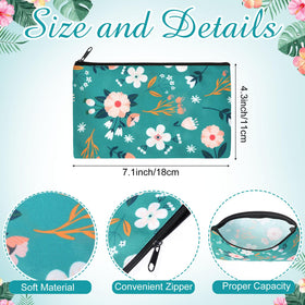 Reginary canvas makeup pouch for travel fits easily in a tote or backpack